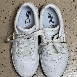 Puma Classic White Lace-Up Sneakers